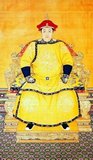 The Shunzhi Emperor (15 March 1638–5 February 1661) was the third emperor of the Manchu-led Qing dynasty, and officially the first Qing emperor to rule over China from 1644 to 1661. He ascended to the throne at the age of five (six according to traditional Chinese age reckoning) in 1643 upon the death of his father Hong Taiji, but actual power during the early part of his reign lay in the hands of the appointed regents, Princes Dorgon (posthumously titled Emperor Chengzong) and Jirgalang. With the Qing pacification of the former Ming provinces almost complete, he died still a young man, in circumstances that have lent themselves to rumour and speculation. He was succeeded by his son Xuanye, who reigned as the Kangxi emperor.