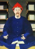 The Kangxi Emperor at the age of 45, painted in 1699.<br/><br/>

Emperor Kangxi (4 May 1654 –20 December 1722) was the fourth ruler of the Qing Dynasty and the second Qing emperor to rule over China proper, from 1661 to 1722.<br/><br/>

Kangxi's reign of 61 years makes him the longest-reigning Chinese emperor in history (although his grandson, the Qianlong Emperor, had the longest period of de facto power) and one of the longest-reigning rulers in the world. However, having ascended to the throne at the age of seven, he was not the effective ruler until later, with that role temporarily fulfilled for six years by four regents and his grandmother, the Grand Empress Dowager Xiaozhuang.