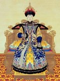 Empress Xiao Sheng Xian was a daughter of Ling Chu, the First Prince Liang Rong of the Manchu yellow banner corps, and granddaughter of Prince Eidu of the Niuhuru Clan. Lady Niuhuru entered the Yongzheng Emperor's household in 1705. In 1711 she gave birth to Prince Hongli, the future Qianlong Emperor. Niuhuru was granted the title of the 'Consort Xi' in 1723. One year later she was granted the title of the 'Noble Consort Xi'. After the death of her husband in 1735, her son Hongli became the new Emperor. She was thus granted the title of the 'Imperial Dowager Empress Chong Qing'.<br/><br/>

The Qianlong Emperor often visited his mother. Niuhuru always joined the Emperor on his trips to the North and the South. By all accounts the Dowager Empress was widely respected. When she became too old for travelling, the Emperor stopped and travelled again after her death. The Emperor had great respect for his mother and would often seek her advice. Her sixtieth birthday was lavishly celebrated, poems read in her honour and sacrifices made to the gods by the Emperor and the entire court. Niuhuru died in 1777 at the age of 85 years.