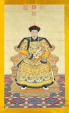 The Qianlong Emperor (Chinese pinyin: Qianlong Di; Wade–Giles: Chien-lung Ti) was the sixth emperor of the Manchu-led Qing Dynasty, and the fourth Qing emperor to rule over China proper. The fourth son of the Yongzheng Emperor, he reigned officially from 11 October 1736 to 7 February 1795. On 8 February (the first day of that lunar year), he abdicated in favor of his son, the Jiaqing Emperor - a filial act in order not to reign longer than his grandfather, the illustrious Kangxi Emperor. Despite his retirement, however, he retained ultimate power until his death in 1799. Although his early years saw the continuity of an era of prosperity in China, he held an unrelentingly conservative attitude. As a result, the Qing Dynasty's comparative decline began later in his reign.