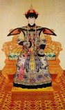 The Imperial Noble Consort Hui Xian (1711 - 1745), came from the Manchu Gao clan. Her clan name was later changed to Gaogiya during Emperor Jiaqing's reign. Her father was the Qing Dynasty scholar Gao Bin (died 1755). Lady Gaogiya became an imperial consort of the Qianlong Emperor during Emperor Yongzheng's reign. When in 1735 Emperor Qianlong ascended the throne, Lady Gaogiya was granted the title of 'Noble Consort'. Lady Gaogiya died in the tenth year of Emperor Qianlong's reign, and was given the posthumous title of Imperial Noble Consort Hui-Xian. Several years later, she was interred in the Yuling mausoleum together with Empress Xiao Xian Chun who died three years after her.