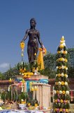 Lamphun was the capital of the small but culturally rich Mon Kingdom of Haripunchai from about 750 AD to the time of its conquest by King Mangrai (the founder of Chiang Mai) in 1281.<br/><br/>

Lamphun became famous after the enthronement of Queen Chama Thewi (Chamadevi), probably during the late 9th or early 10th century AD. The Lan Na chronicles, verified where possible by archaeology and other corroborative texts, suggest that the foundations of the Kingdom of Haripunchai were laid at Lamphun by a group of Buddhist monks from Lopburi some time in the 8th or 9th century AD. These monks asked the Mon king of Lopburi to provide them with a ruler for their city, and he sent his daughter, Chama Thewi, who arrived in Lamphun accompanied by a large retinue of Mon retainers.<br/><br/>

The new queen was a woman of strong character, who tenaciously defended the interests of Haripunchai against the local Lawa people, and actively promoted Buddhism in the region. She founded a dynasty that was to last until the mid-11th century, and established her capital, Lamphun, as an important centre of Mon culture and influence. 