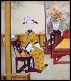 Consort Xiang, nee Niuhuru, was the daughter of Jiufu). She entered the Forbidden City in Beijing during the beginning of Emperor Daoguang's reign (1820 - 1850) and was given the title of Worthy Lady Xiang. In 1823 she was promoted to the rank of an imperial concubine. She gave birth to two daughters and a son. Sometime after the birth of her son Yicung she was demoted for a reason unknown, but she was promoted by one rank after the death of Emperor Daoguang in 1850. Consort Xiang died in the eleventh year of Emperor Xianfeng's reign. She was later interred in the Muling mausoleum for Imperial Concubines and restored to a third rank consort by the Tongzhi Emperor.