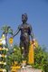 Thailand: The Queen Chamathewi statue attracts devotees, Lamphun
