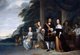 Netherlands/ Indonesia: Pieter Cnoll, the Dutch senior merchant of Batavia (Jakarta), with his wife and daughters, an oil on canvas painting by Jacob Coeman, 1665.